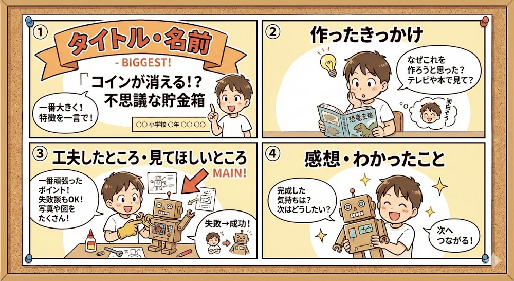 ポスターの要素の解説図