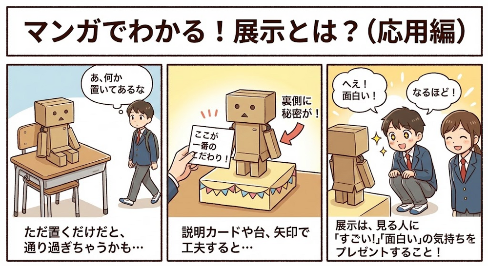 展示の工夫の例